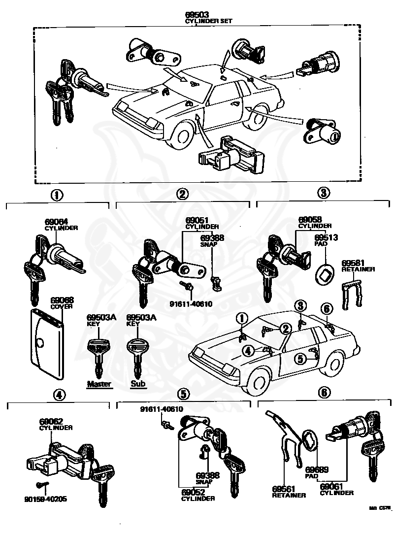Toyota - Key, Blank